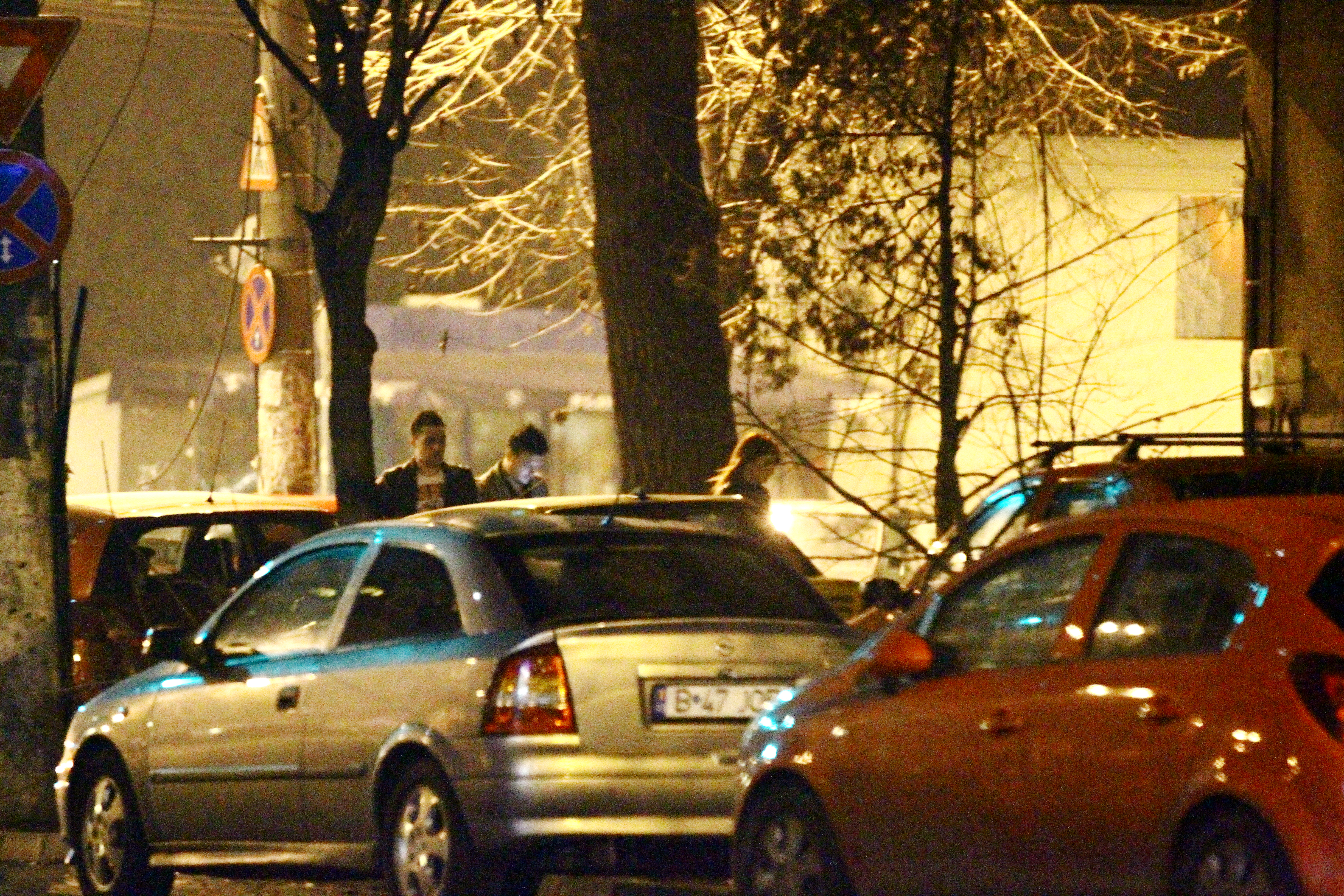 Cei trei opresc in fata casei Sylviei si urca toti in casa