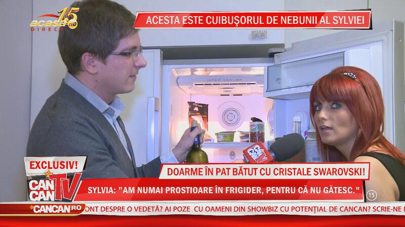 Imagini de senzaţie din noul apartament al Sylviei! Doarme în pat bătut cu cristale Swarovski, dar stă cu păianjenii morţi pe pere