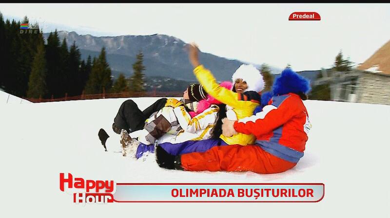 Pe pârtie, înainte! O nouă gaşcă de nebuni a învăţat să schieze: Laurette, Doiniţa, Vali Vijelie, Roxana Ciuhulescu şi Minodora!