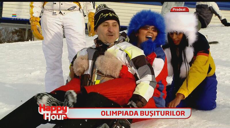 Pe pârtie, înainte! O nouă gaşcă de nebuni a învăţat să schieze: Laurette, Doiniţa, Vali Vijelie, Roxana Ciuhulescu şi Minodora!