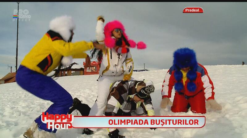 Pe pârtie, înainte! O nouă gaşcă de nebuni a învăţat să schieze: Laurette, Doiniţa, Vali Vijelie, Roxana Ciuhulescu şi Minodora!