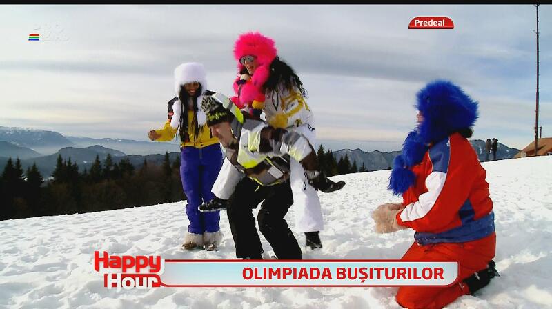 Pe pârtie, înainte! O nouă gaşcă de nebuni a învăţat să schieze: Laurette, Doiniţa, Vali Vijelie, Roxana Ciuhulescu şi Minodora!