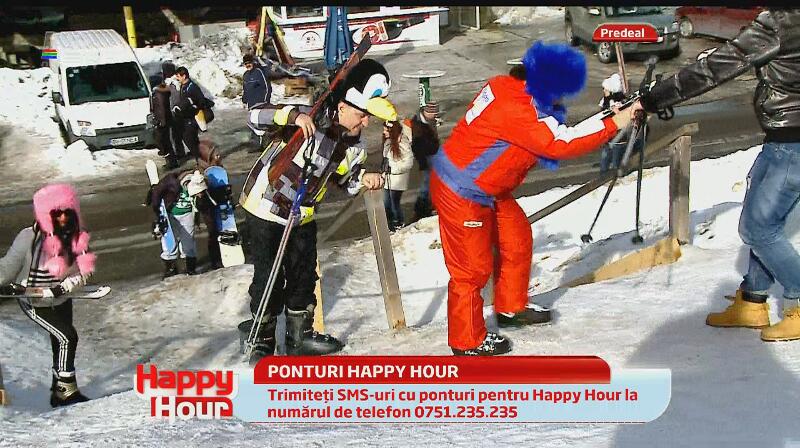 Pe pârtie, înainte! O nouă gaşcă de nebuni a învăţat să schieze: Laurette, Doiniţa, Vali Vijelie, Roxana Ciuhulescu şi Minodora!