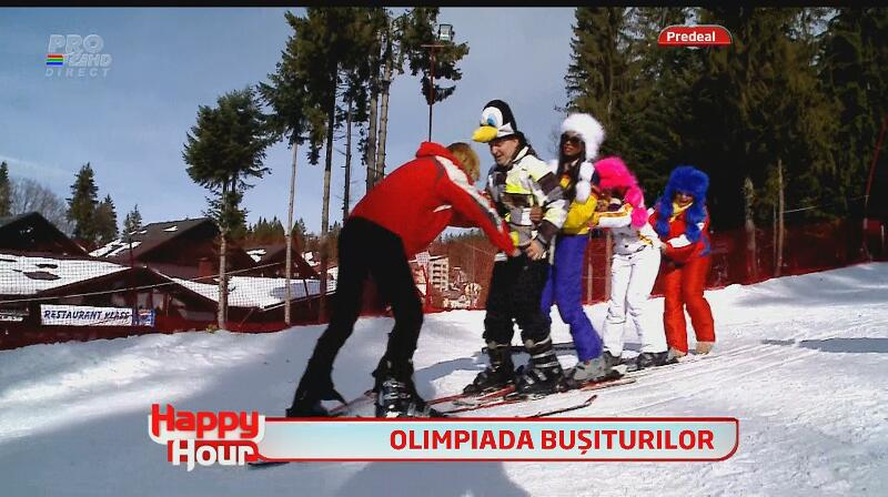 Pe pârtie, înainte! O nouă gaşcă de nebuni a învăţat să schieze: Laurette, Doiniţa, Vali Vijelie, Roxana Ciuhulescu şi Minodora!