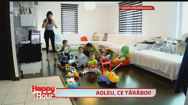 Cătălin Măruţă, bonă pentru tripleţii Nicoletei Luciu! Vezi dacă moderatorul s-a descurcat sau a creat haos!