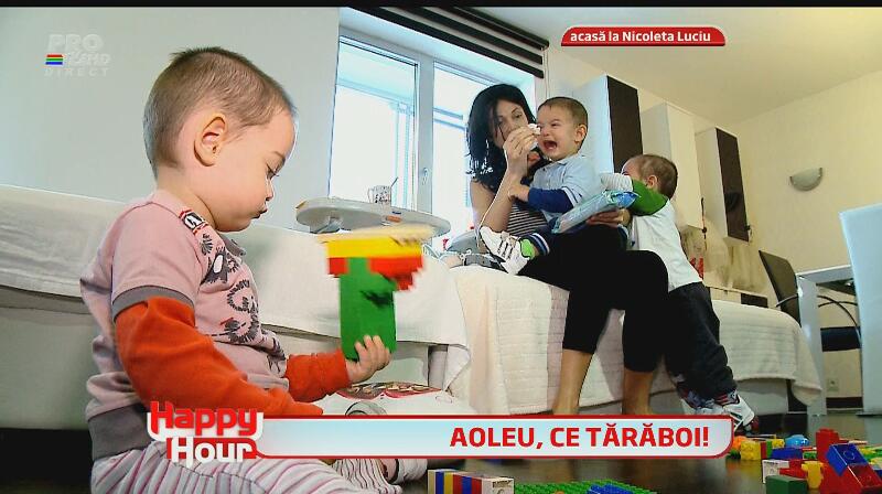 Cătălin Măruţă, bonă pentru tripleţii Nicoletei Luciu! Vezi dacă moderatorul s-a descurcat sau a creat haos!