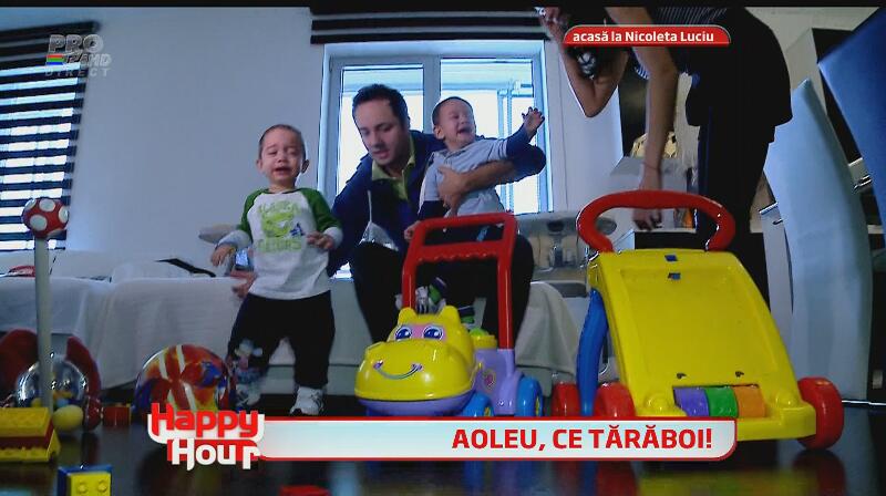 Cătălin Măruţă, bonă pentru tripleţii Nicoletei Luciu! Vezi dacă moderatorul s-a descurcat sau a creat haos!