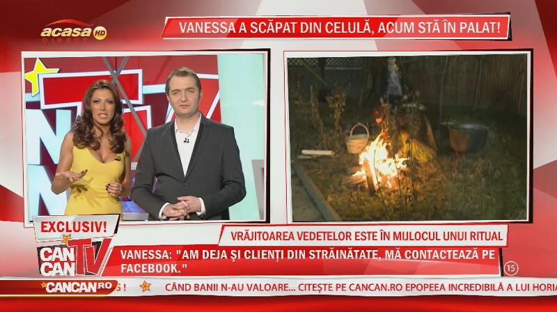 Vrăjitoarea Vanessa, în mijlocul unui ritual!