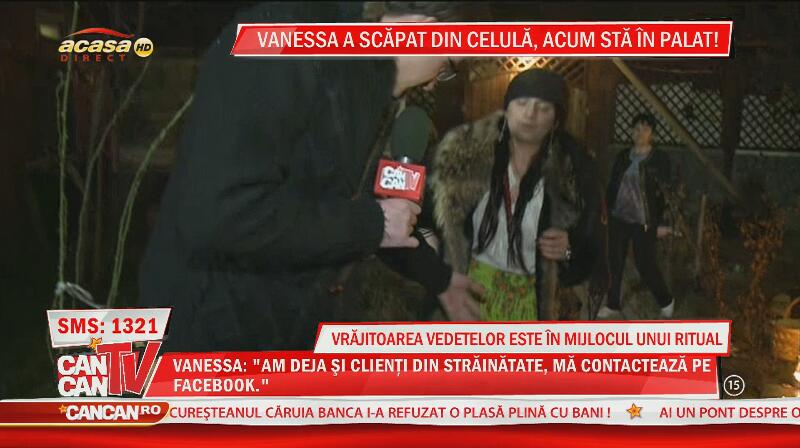 Vrăjitoarea Vanessa, în mijlocul unui ritual!