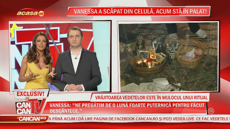 Vrăjitoarea Vanessa, în mijlocul unui ritual!