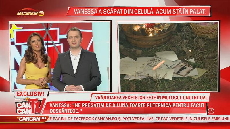 Vrăjitoarea Vanessa, în mijlocul unui ritual!