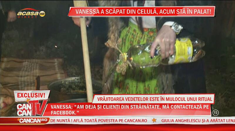 Vrăjitoarea Vanessa, în mijlocul unui ritual!