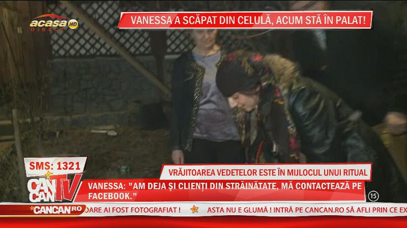 Vrăjitoarea Vanessa, în mijlocul unui ritual!