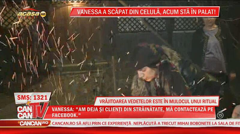 Vrăjitoarea Vanessa, în mijlocul unui ritual!