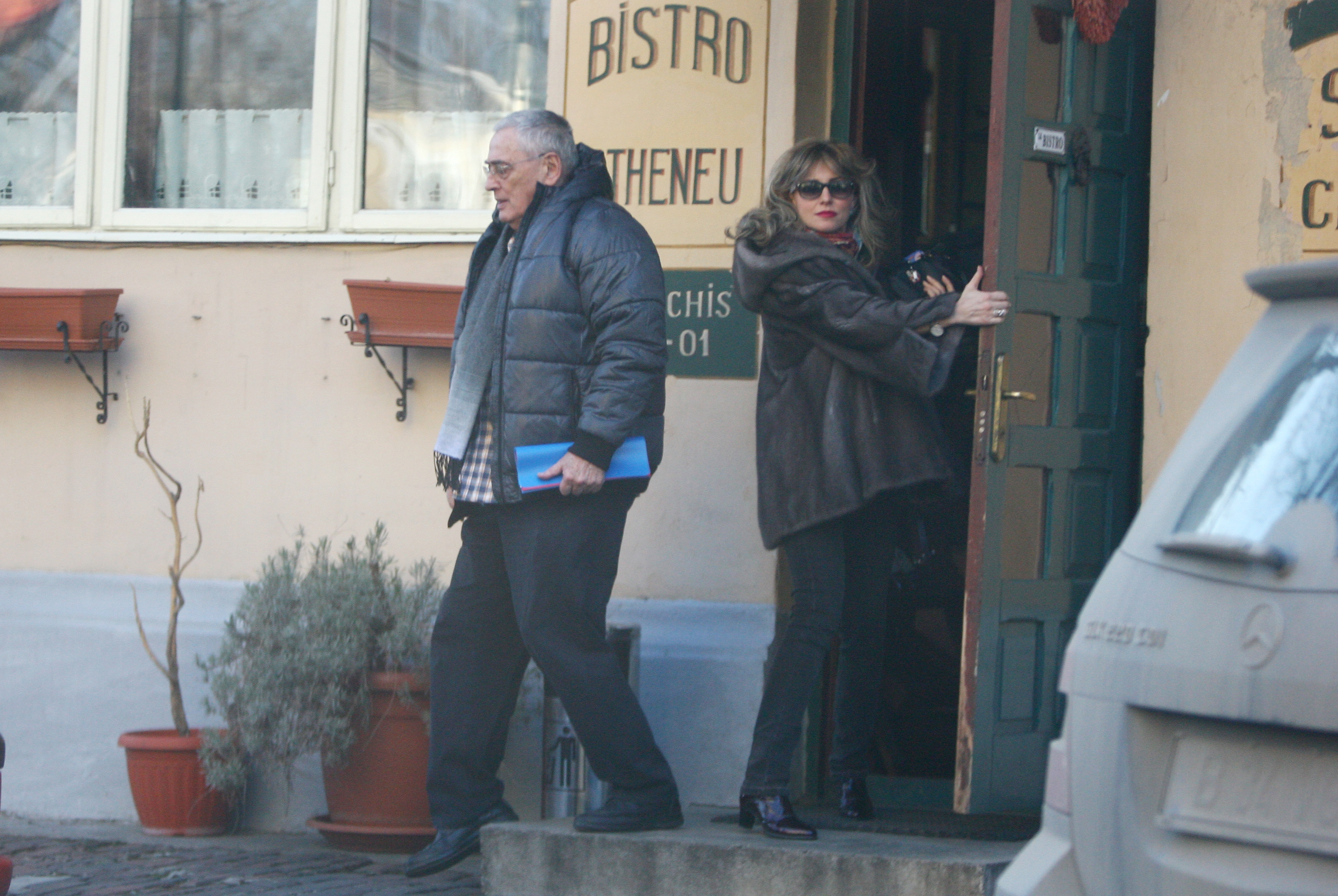 Dupa ce au plecat de la TVR, cei doi au mers sa manance, la un restaurant din centrul Capitalei