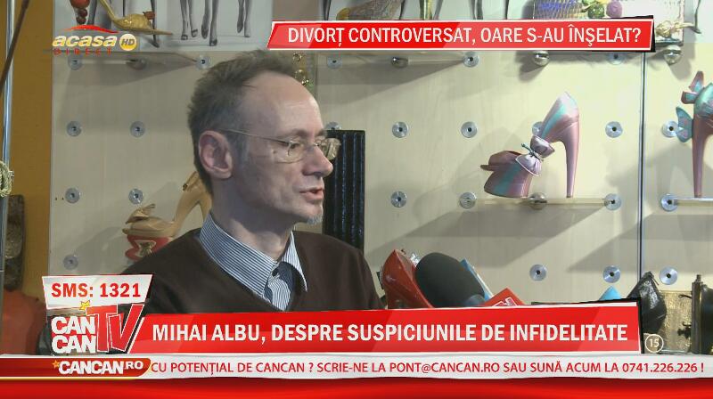 Albu trist şi debusolat, declaraţii uluitoare la CANCAN TV: