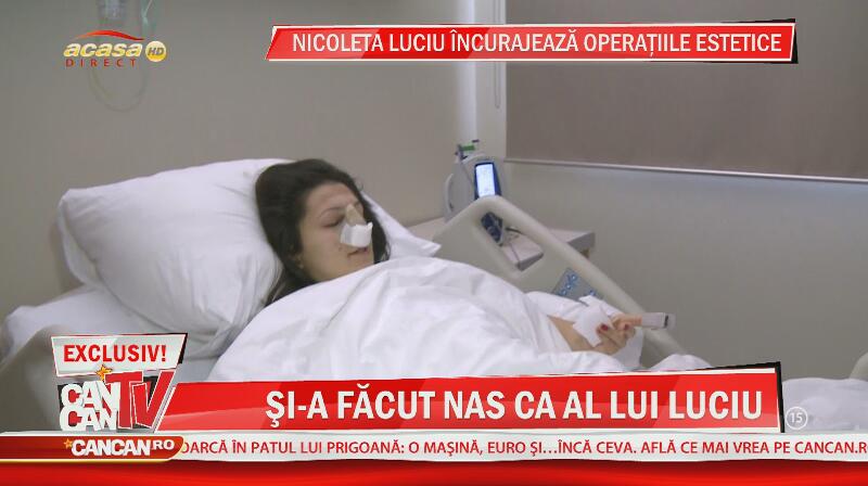 Cea mai mare fană a Nicoletei Luciu vrea să arate ca idolul ei! Denisa şi-a făcut nas ca al vedetei! Seamană?
