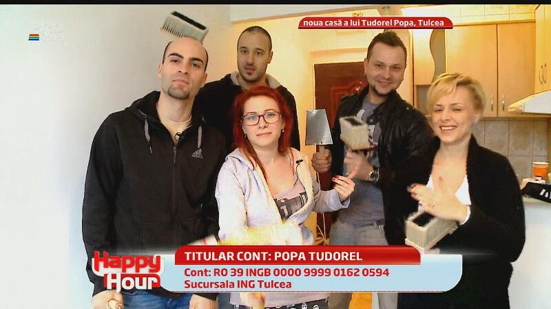 De dragul lui Tudorel Popa, trupa Zero şi Veveriţele i-au zugrăvit apartamentul! Uite-i pe toţi cum