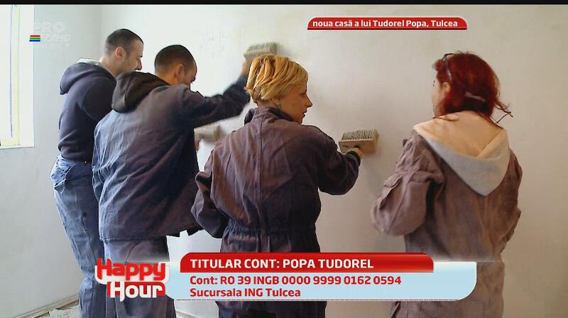 De dragul lui Tudorel Popa, trupa Zero şi Veveriţele i-au zugrăvit apartamentul! Uite-i pe toţi cum