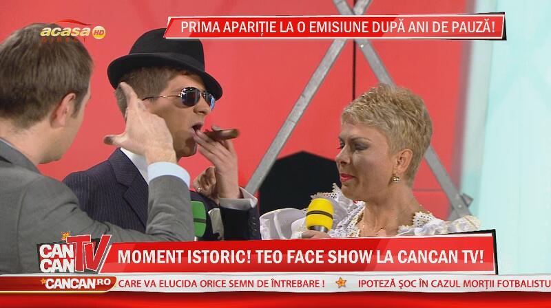 Teo Trandafir, prima apariţie televizată după divorţ, în direct, la CANCAN TV! A dat nas în nas cu De Niro!
