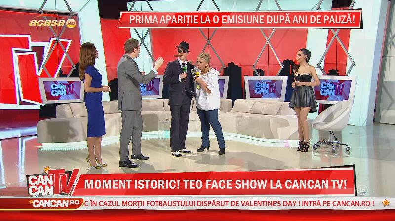 Teo Trandafir, prima apariţie televizată după divorţ, în direct, la CANCAN TV! A dat nas în nas cu De Niro!
