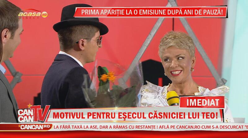 Teo Trandafir, prima apariţie televizată după divorţ, în direct, la CANCAN TV! A dat nas în nas cu De Niro!