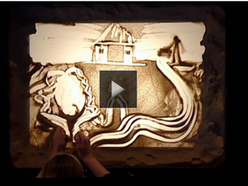 Sensibil! Vei rămâne uimit de ce poate face cu mâinile în nisip!