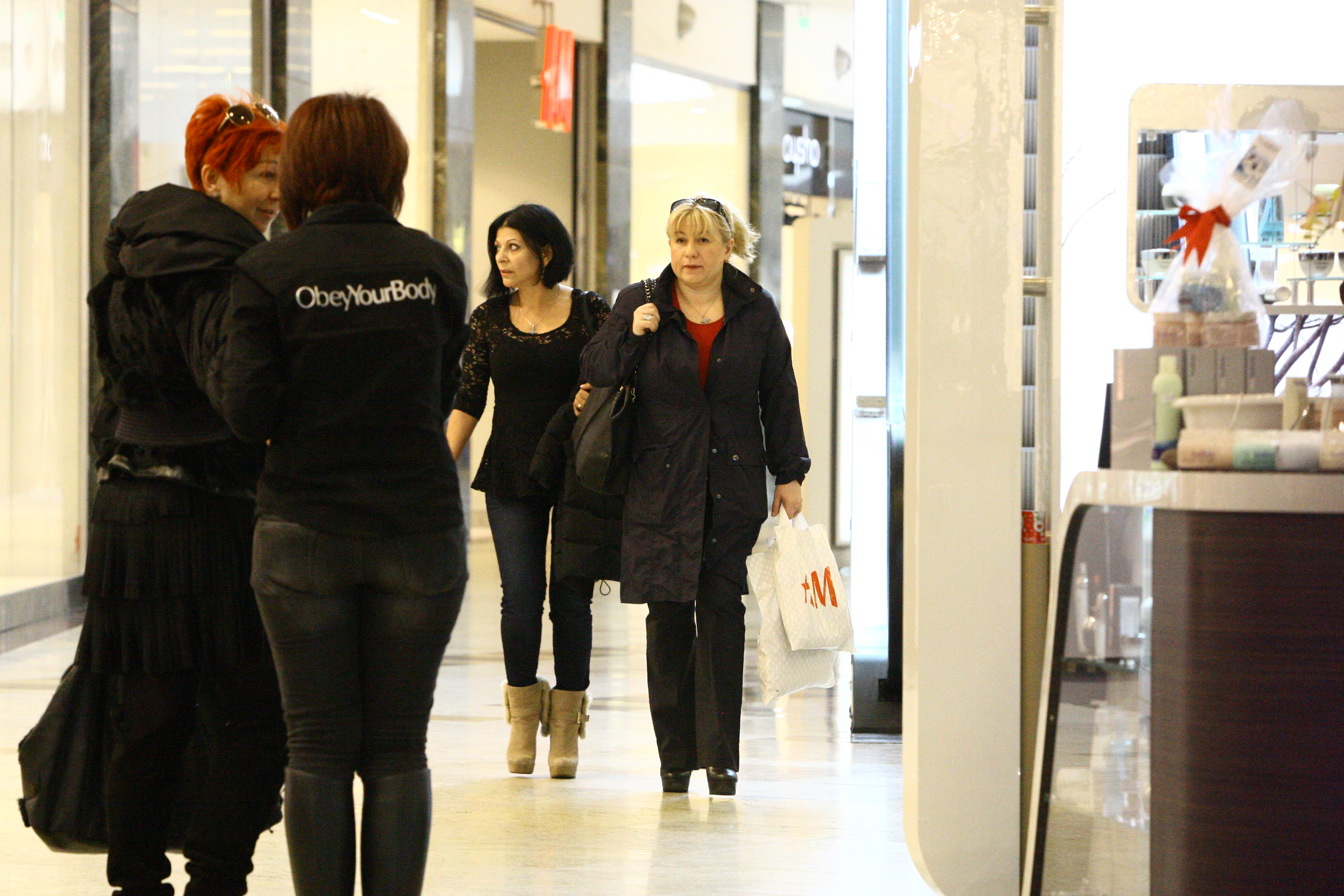 Elena s-a intalnit in mall cu o prietena pe care nu o mai vazuse de cativa ani