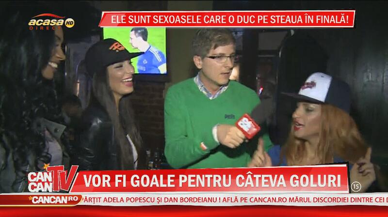 Cele mai mari suporteriţe ale Stelei! Tonciu, Laurette şi Buruiana ţipă pentru echipa României! Uite-le cum îi susţin pe băieţi!