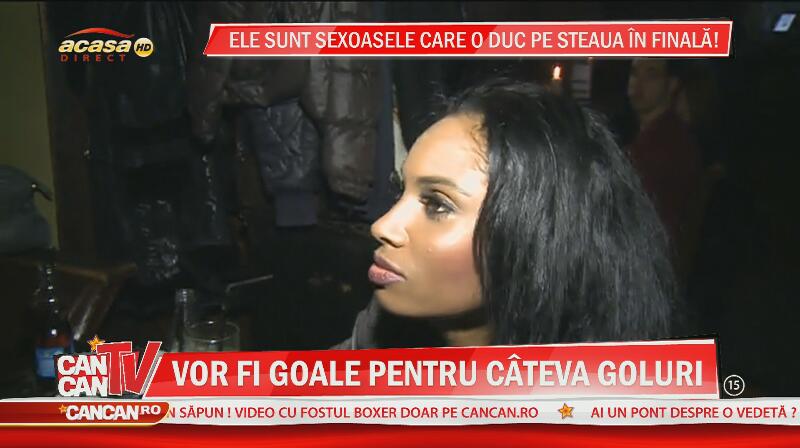 Cele mai mari suporteriţe ale Stelei! Tonciu, Laurette şi Buruiana ţipă pentru echipa României! Uite-le cum îi susţin pe băieţi!