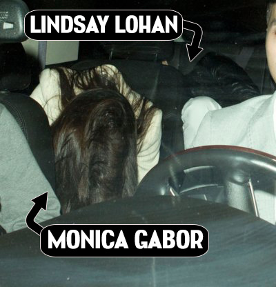 Moni le-a arătat paparazzilor americani chiloţii! Vezi imagini incediare de la aventura româncăi, în club, cu Lindsay Lohan!