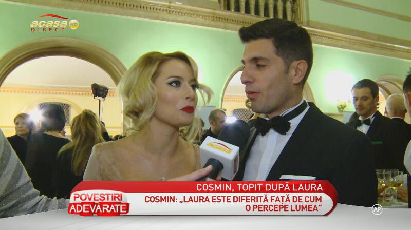 Cosmin este îndrăgostit lulea de Laura Cosoi! La premiile Gopo, nu i-a dat drumul la mână: