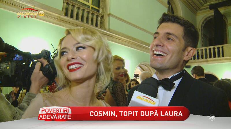 Cosmin este îndrăgostit lulea de Laura Cosoi! La premiile Gopo, nu i-a dat drumul la mână: