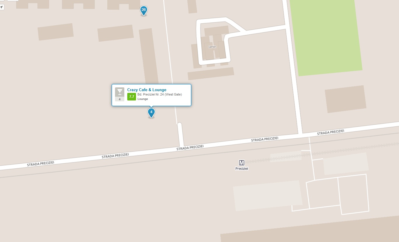 Localul se afla in cartierul Militari