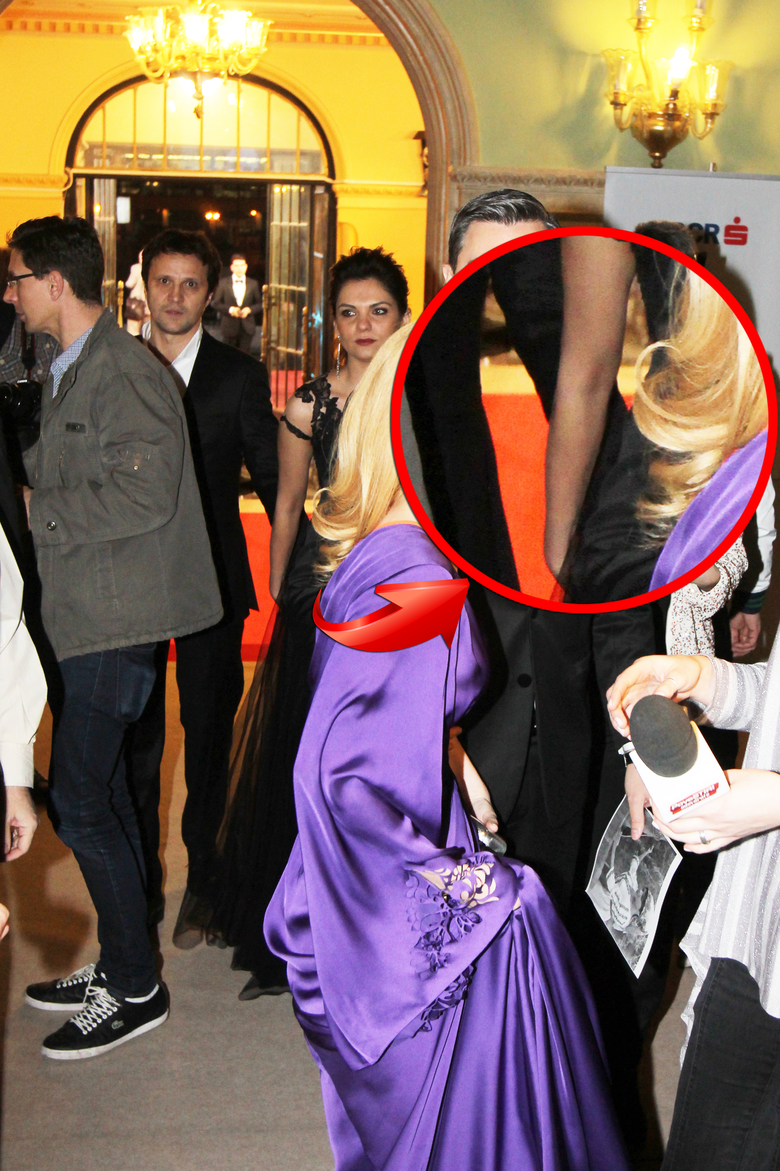 Malvina si Dorian au pasit pe covorul rosu tinandu-se de mana