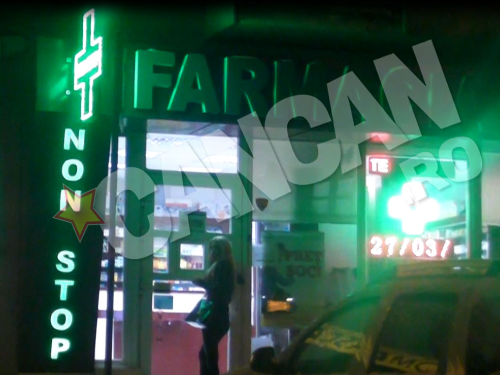 In drum spre casa, s-a oprit la o farmacie si s-a uitat suspicioasa in jur