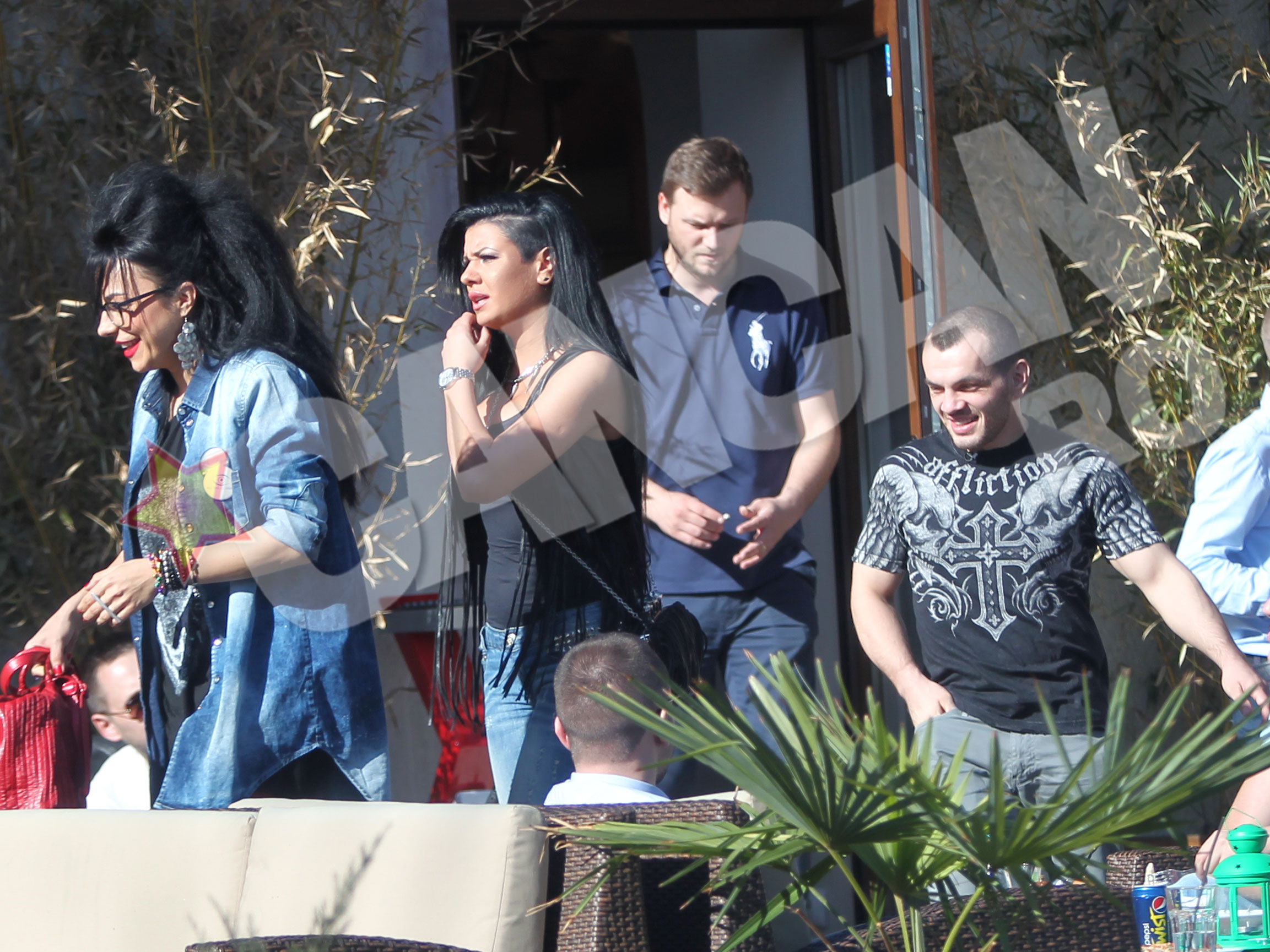 Wanda, Sorina si Pitbull au iesit satisfacuti din restauranbt, dupa masa