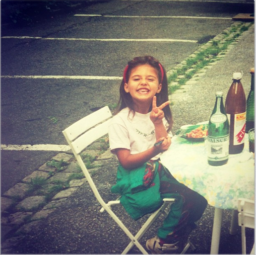 Antonia cand era mica, in America