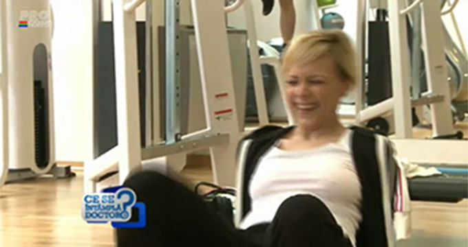 Madalina s-a amuzat copios in timpul antrenamentelor