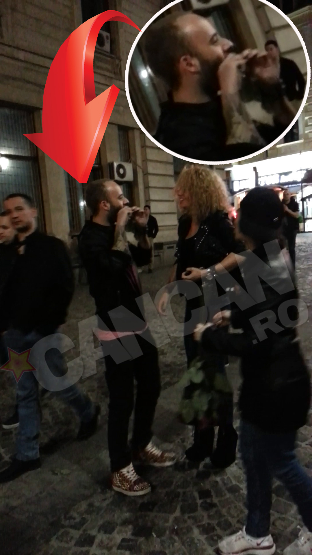 Matteo a oferit un adevarat spectacol in plina strada