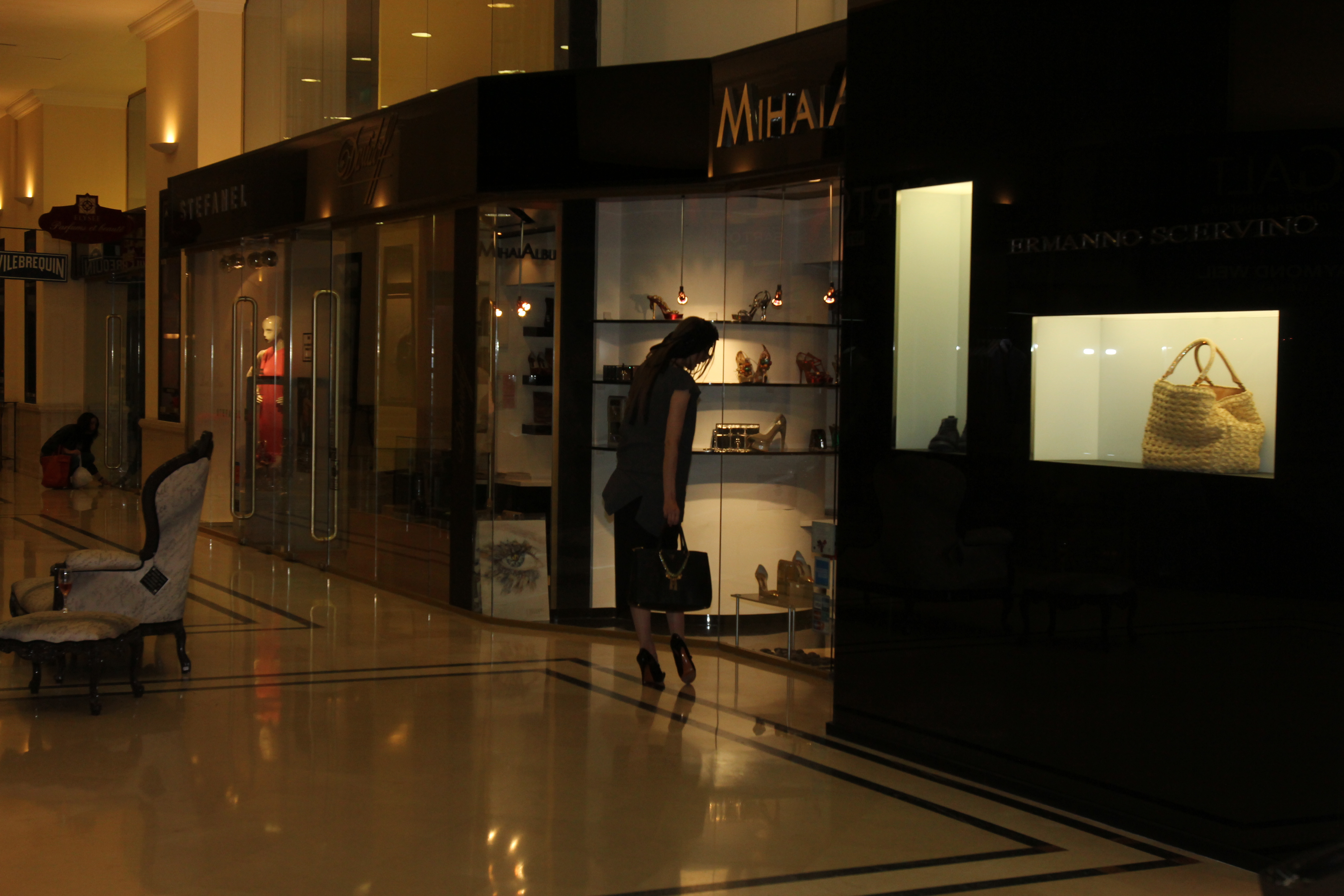 Iulia Albu se uita la magazinul fostului ei sot