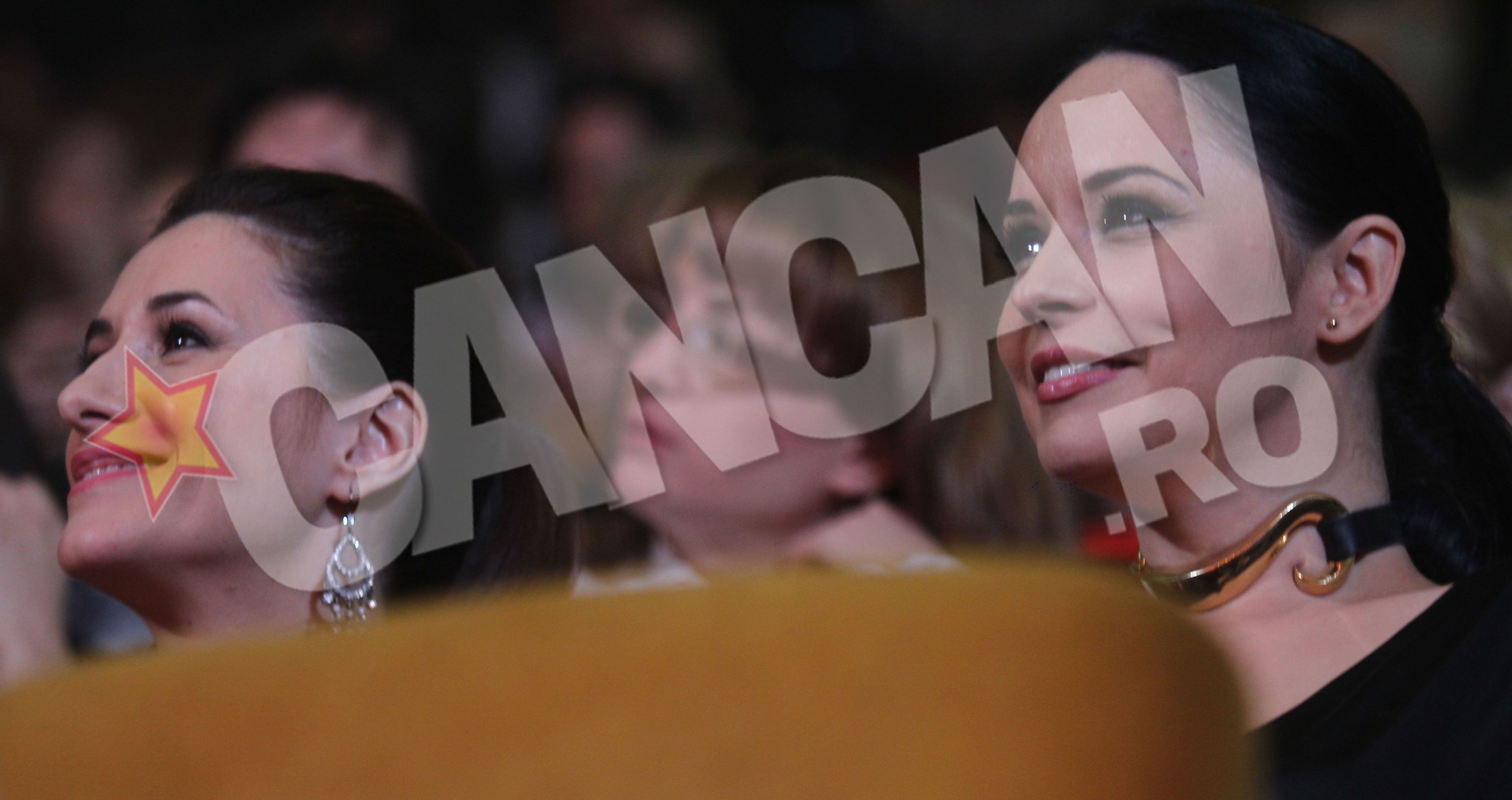 Andreea Marin a stat in sala alaturi de Iuliana Tudor, la cateva randuri departare de Iantu si Vantur