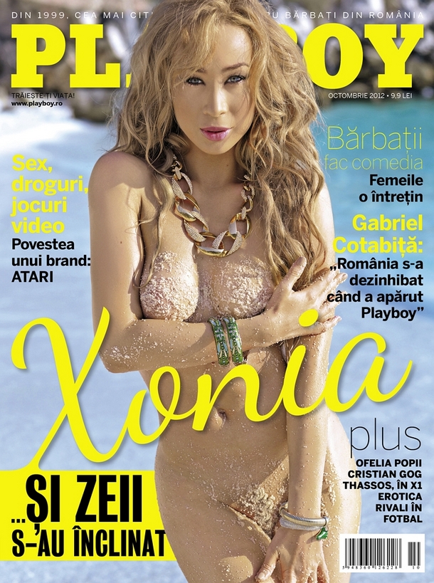 Xonia a pozat pentru Playboy, editia octombrie 2012
