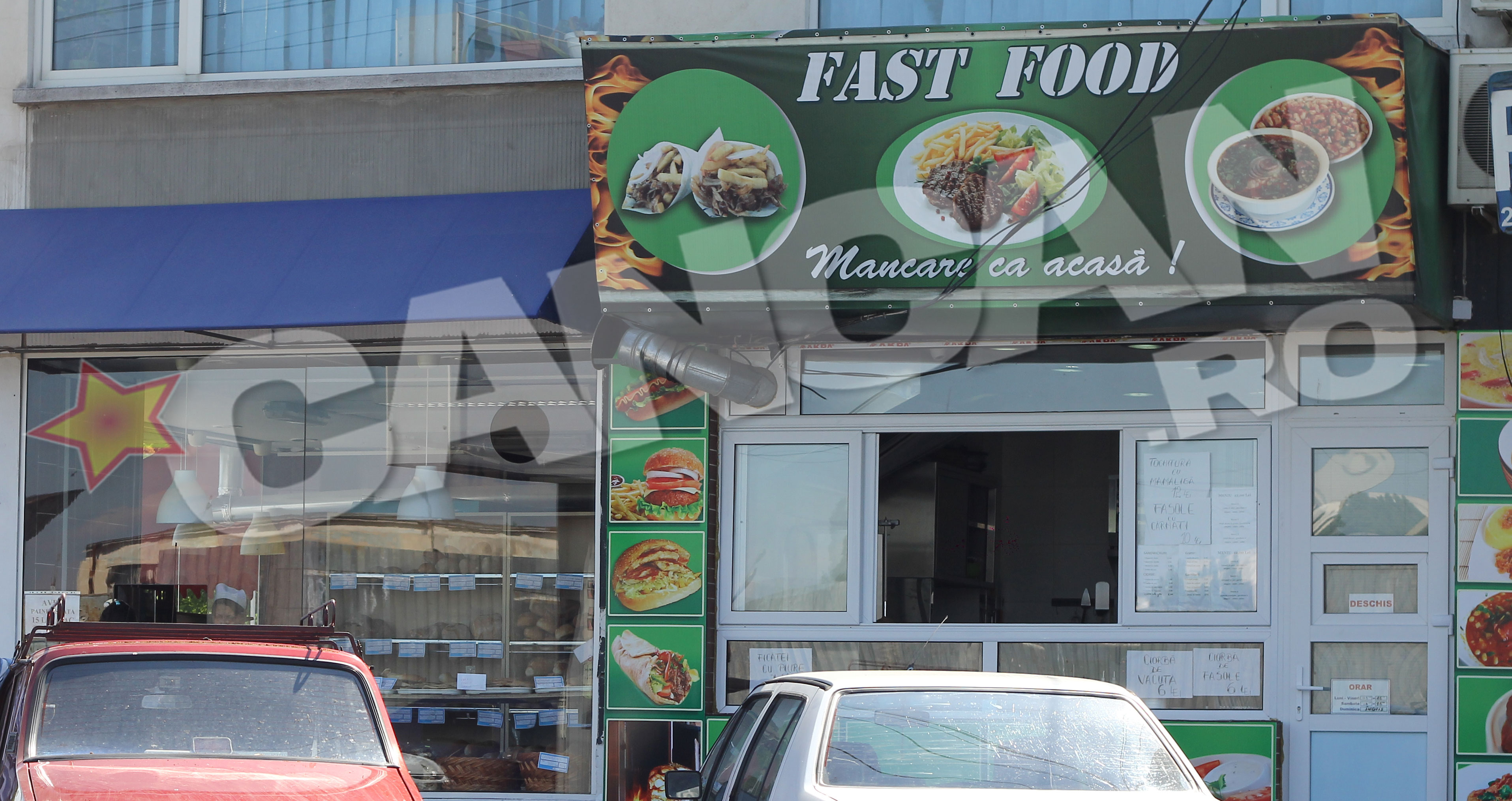 Dupa cateva zile in care a avut inchis, Constantin a redeschis fast-food-ul din Obor