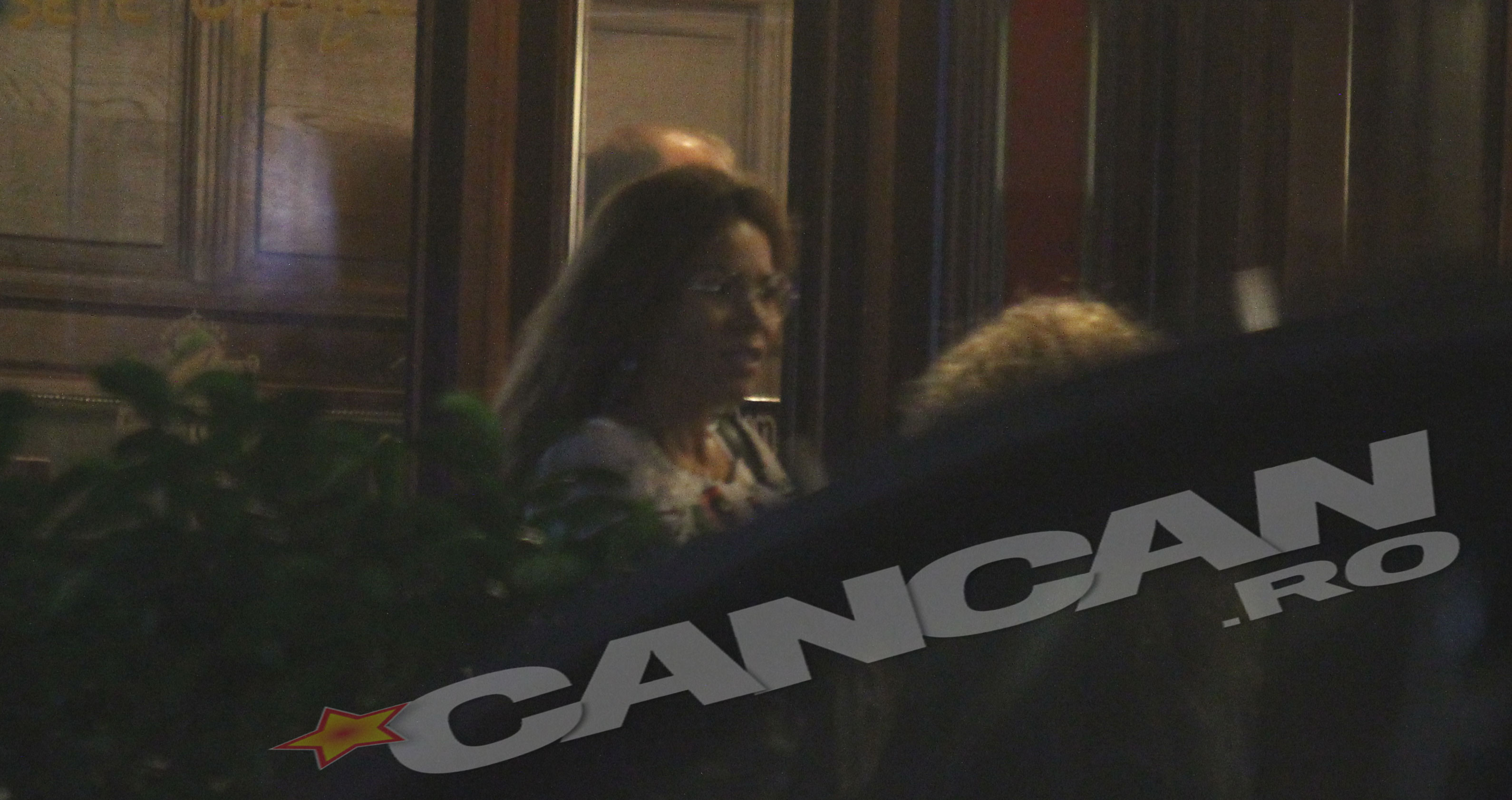 Impreuna cu Veronica A. Cara, Nadine s-a asezat la o masa, afara din restaurant