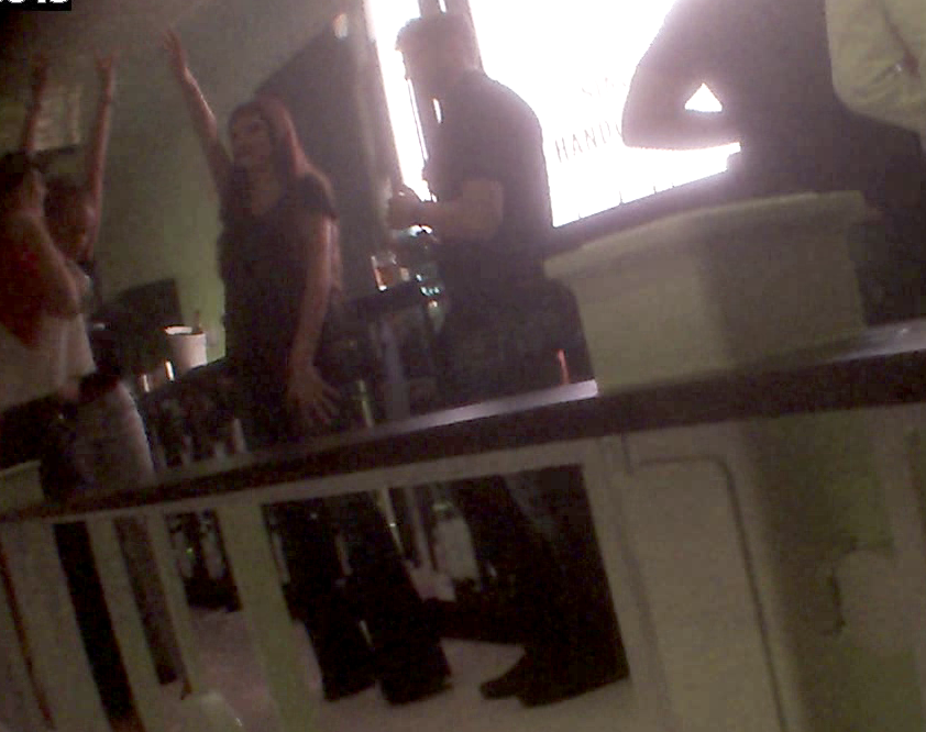 In timp ce Ropotan statea linistit la bar, Raluca Ogica se distra de una singura