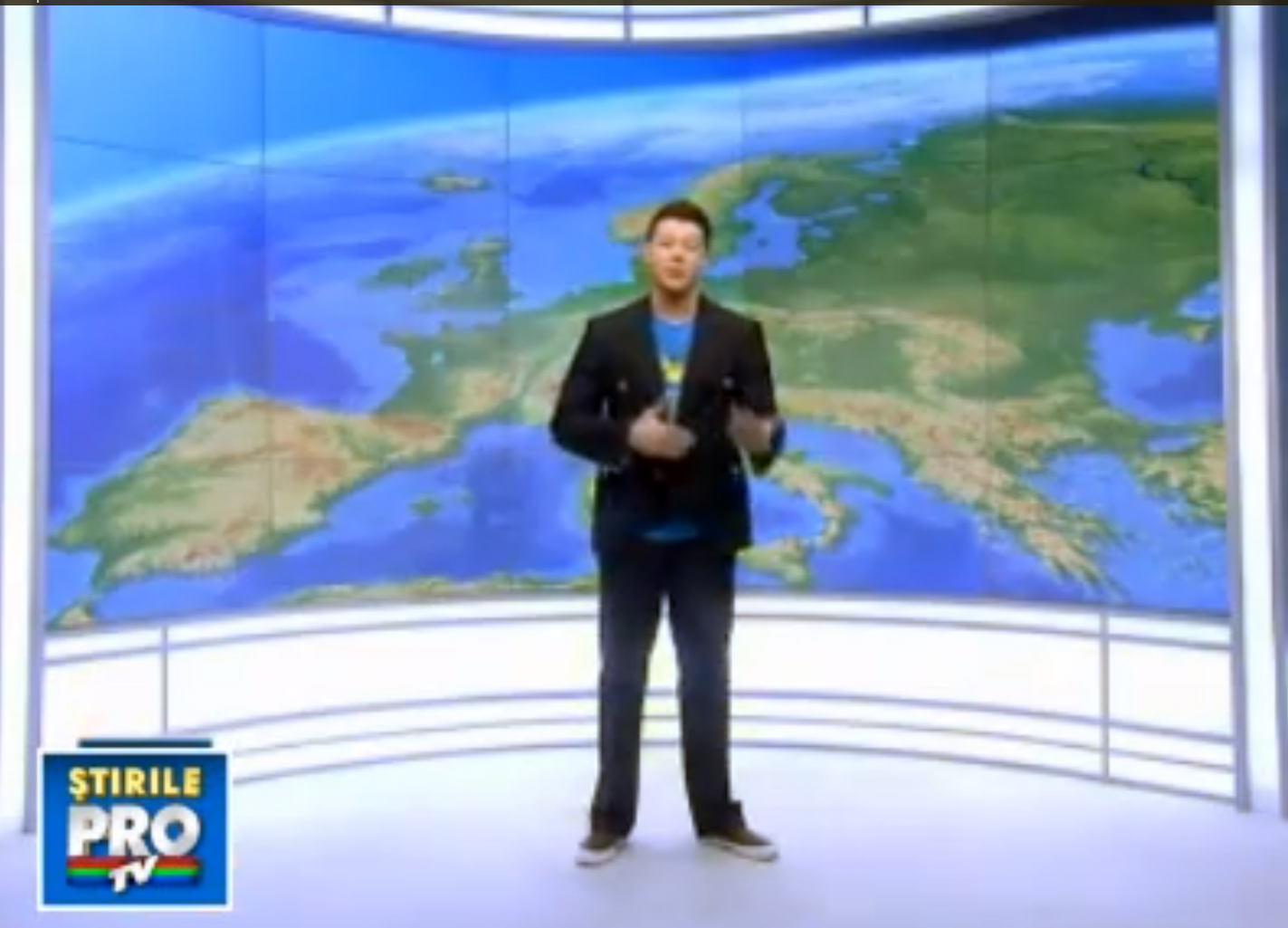 Prezentatorul rubricii Meteo de la Pro TV a invatat-o pe Bianca sa puna pret pe informatiile despre vreme.