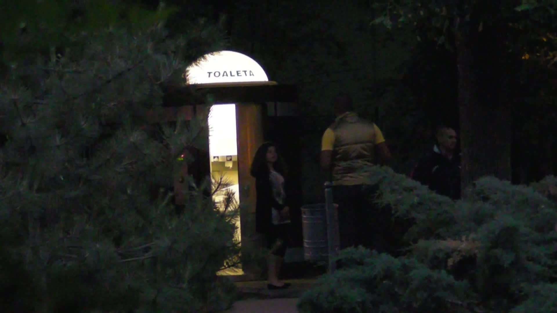 Dupa 40 de minute de asteptari, Inoke reuseste sa intre la toaleta