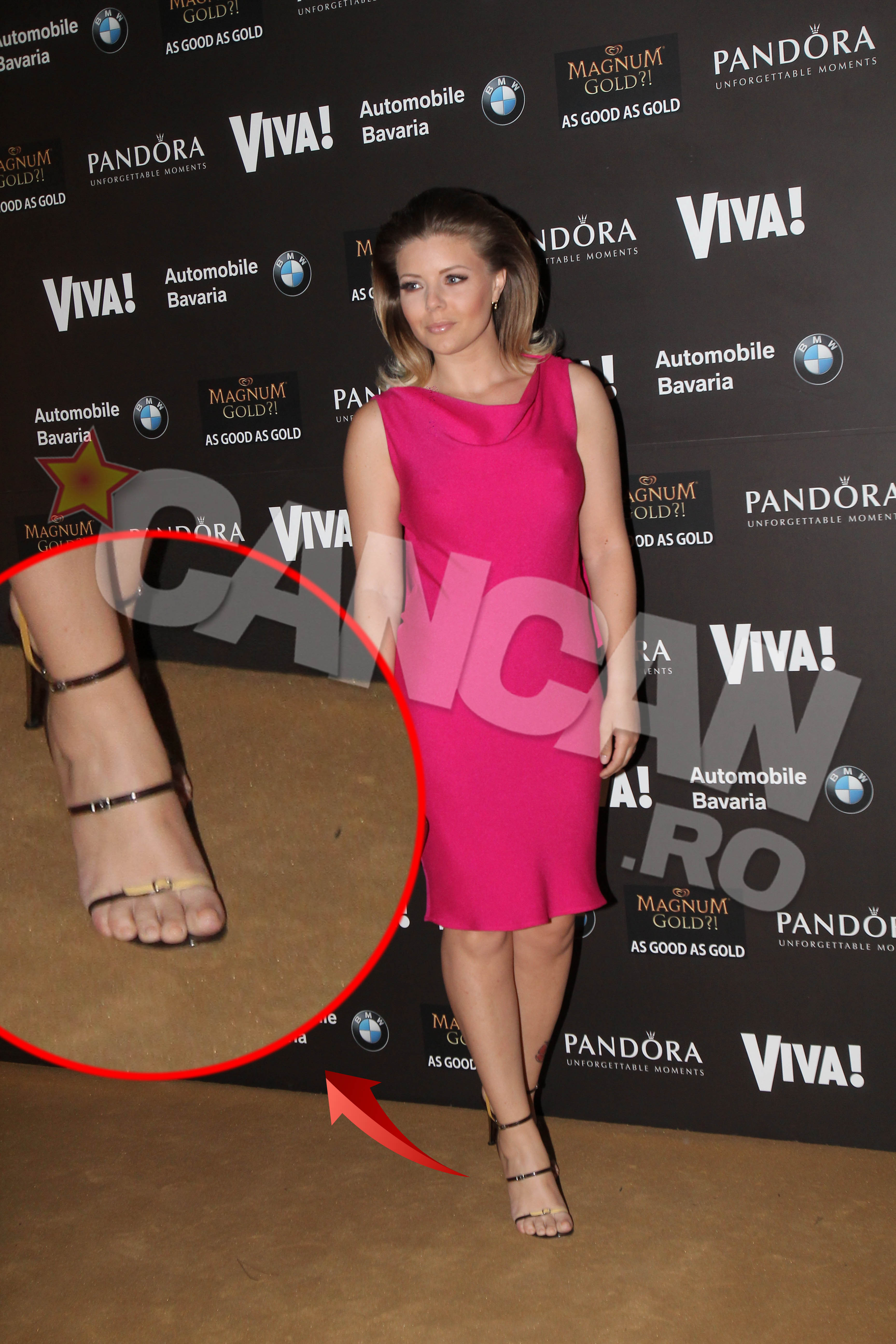 Bianca Ionita a afisat o pedichiura neingrjta, iar sandalele ii erau mai mici cu un numar