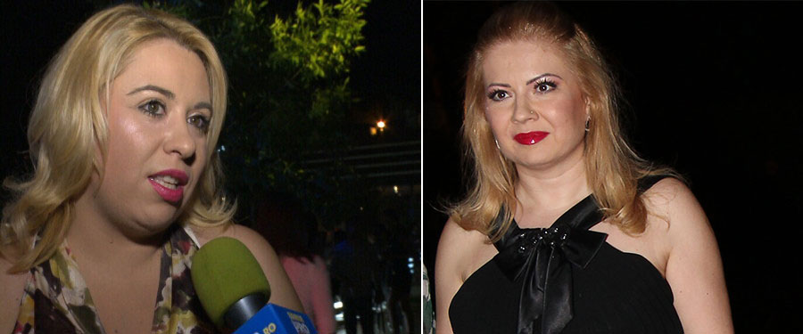 Oana, pe vremea cand era blonda, si Catinca, acum cateva zile